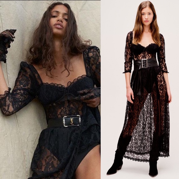 For Love And Lemons Dresses & Skirts - For Love and Lemons Aiden Maxi lace Dress